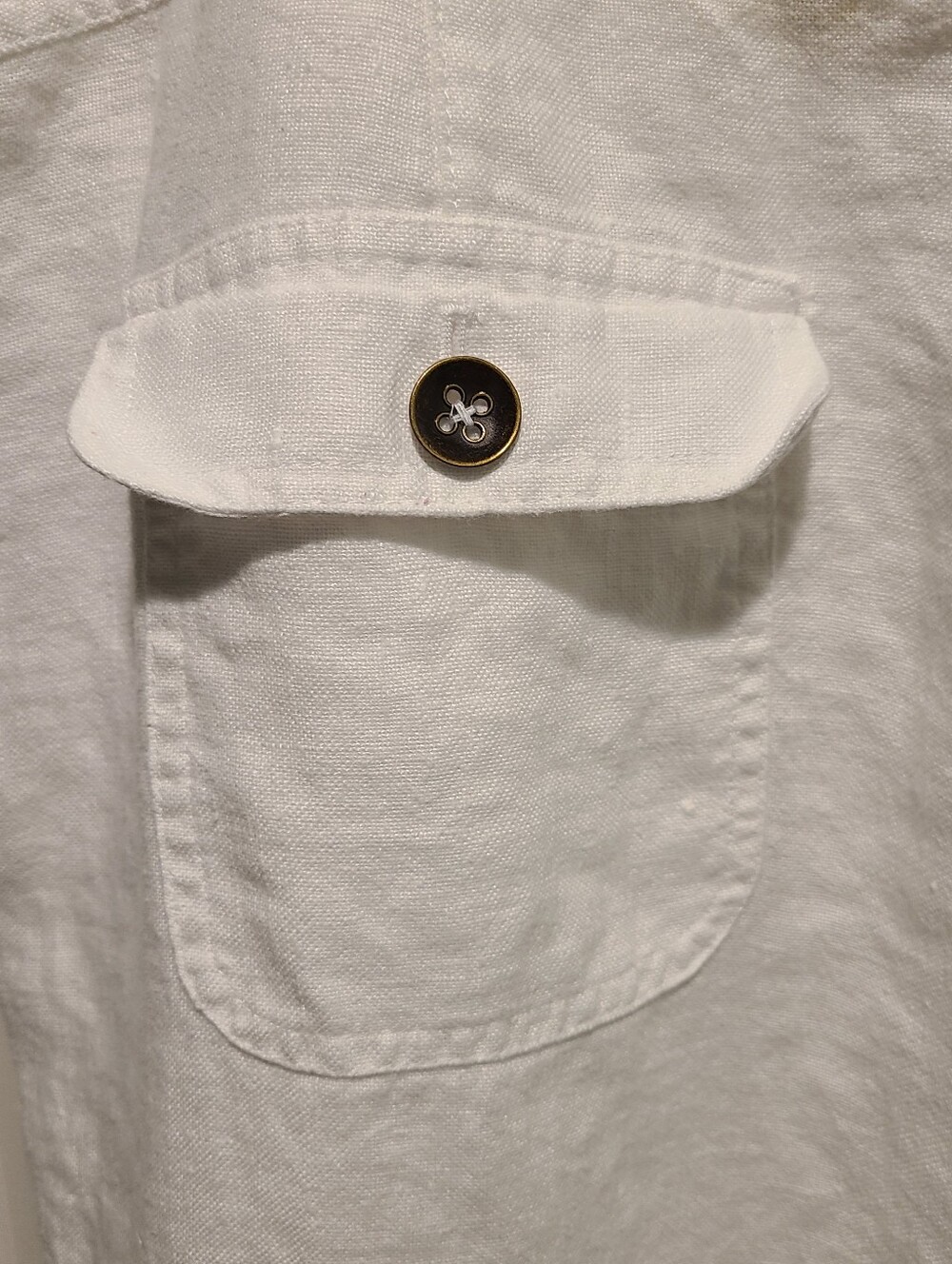 100% Linen Cropped Pants - Picture 3 of 4